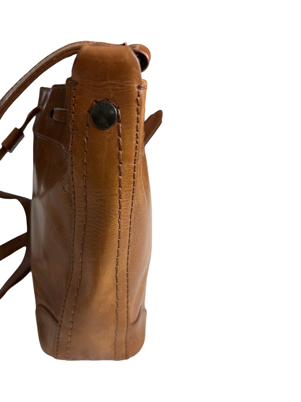 Frye Melissa Drawstring Leather Bucket Bag - Picture 4 of 9